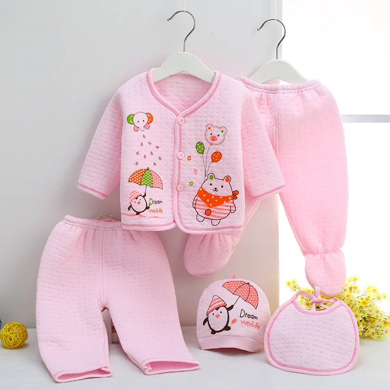 New 0-3M Newborn Baby Clothes Set Plus velvet warm autumn winter Cartoon Outfit Infant Girl Boy Clothing Suit Outfit 5Pcs/Set
New 0-3M Newborn Baby Clothes Set Plus velvet warm autumn winter Cartoon Outfit Infant Girl Boy Clothing Suit Outfit 5Pcs/Set