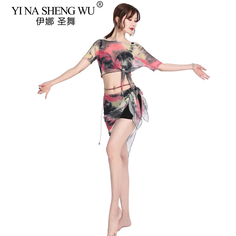 Belly Dance Practice Costume Set Women Beginner Sexy Perspective Mesh Top+Split Skirt Suit Oriental Bellydance Training Clothing
Belly Dance Practice Costume Set Women Beginner Sexy Perspective Mesh Top+Split Skirt Suit Oriental Bellydance Training Clothing