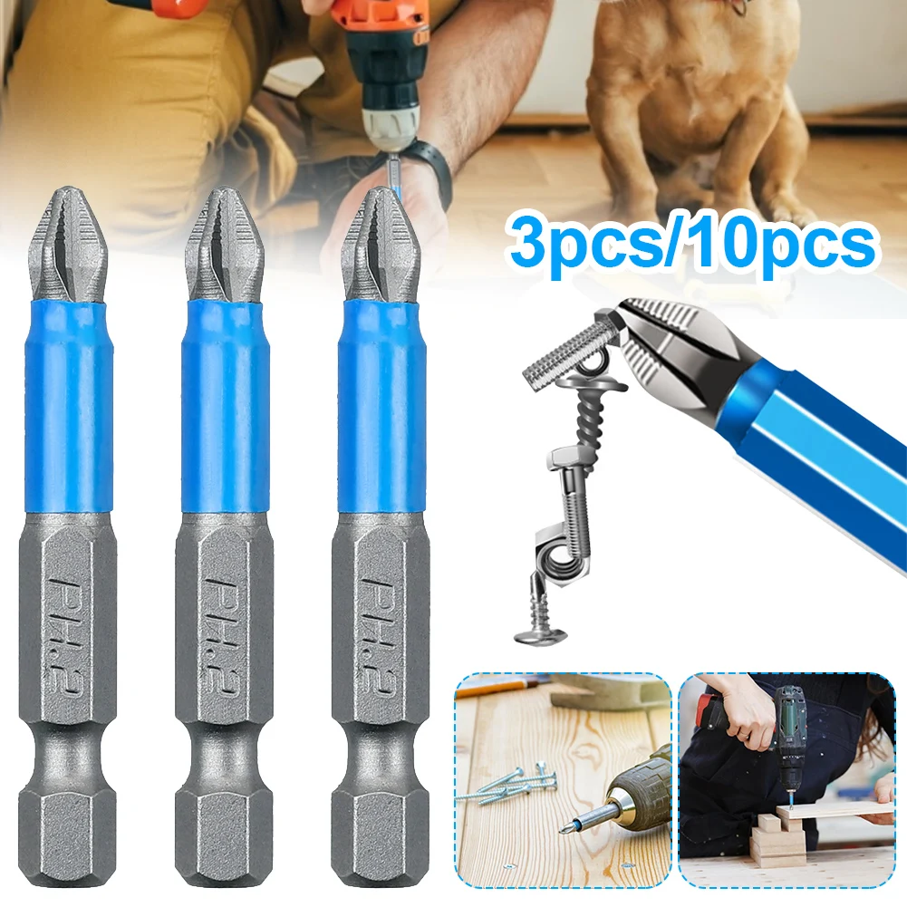 50mm Cross Non-slip Drill Bits Batch Head PH2 Screwdriver Set 1/4" Hex Strong Magnetic Wind Batch Head Screwdriver Head Bits
50mm Cross Non-slip Drill Bits Batch Head PH2 Screwdriver Set 1/4" Hex Strong Magnetic Wind Batch Head Screwdriver Head Bits
