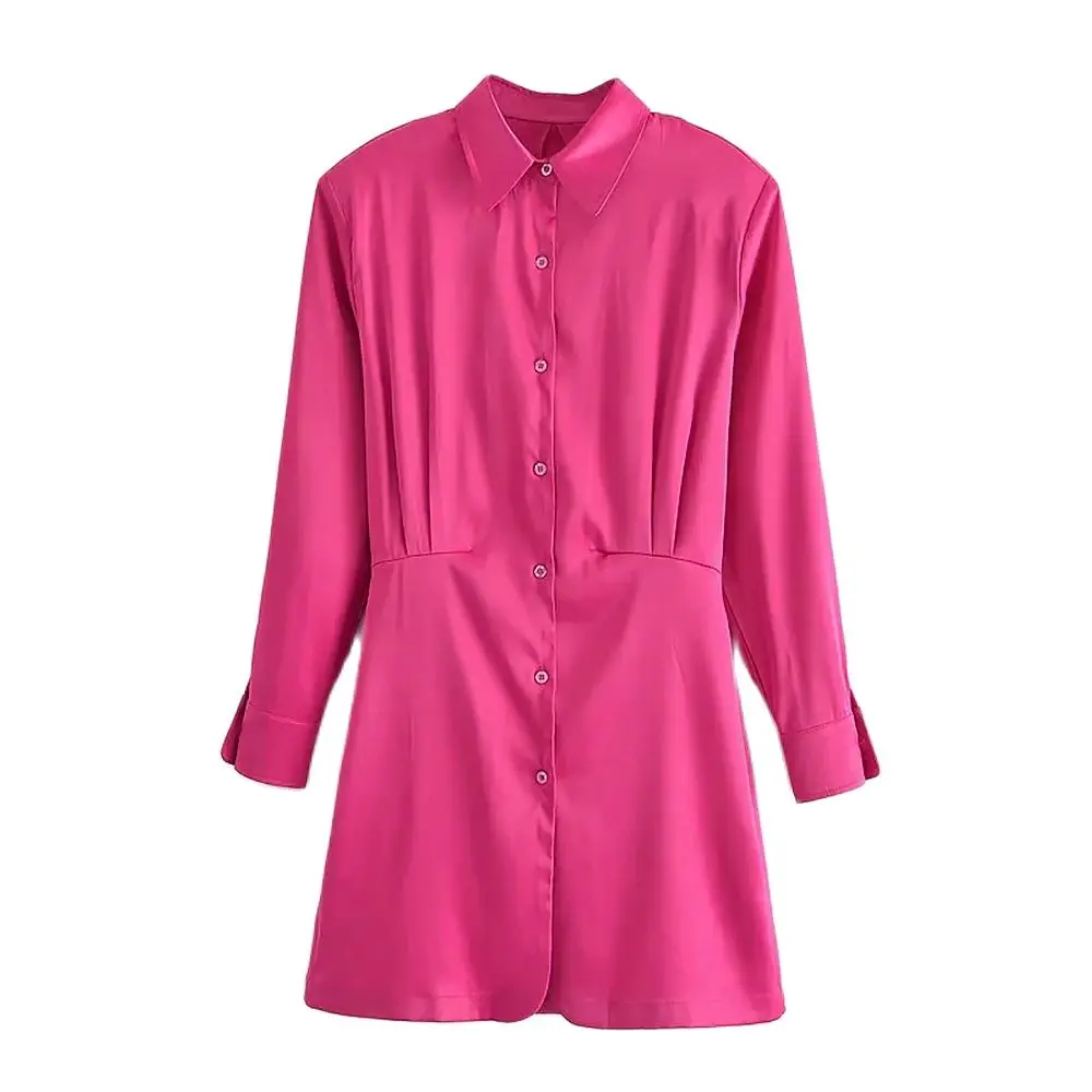 Женское мини-платье-рубашка на пуговицах, с отложным воротником и рюшами, приталенное элегантное темпераментное праздвечерние чное Платье-...
Женское мини-платье-рубашка на пуговицах, с отложным воротником и рюшами, приталенное элегантное темпераментное праздвечерние чное Платье-...