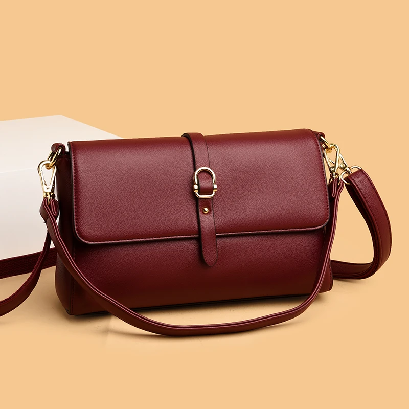 Elegant Solid Color Pu Leather Shoulder Bag Women's New Small Flap Messenger Bag Classic All-match Female Quality Square Handbag
Elegant Solid Color Pu Leather Shoulder Bag Women's New Small Flap Messenger Bag Classic All-match Female Quality Square Handbag