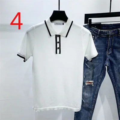 Short-sleeved T-shirt men's tight-fitting tide brand ultra-thin breathable knitted shirt top youth fashion t
Short-sleeved T-shirt men's tight-fitting tide brand ultra-thin breathable knitted shirt top youth fashion t