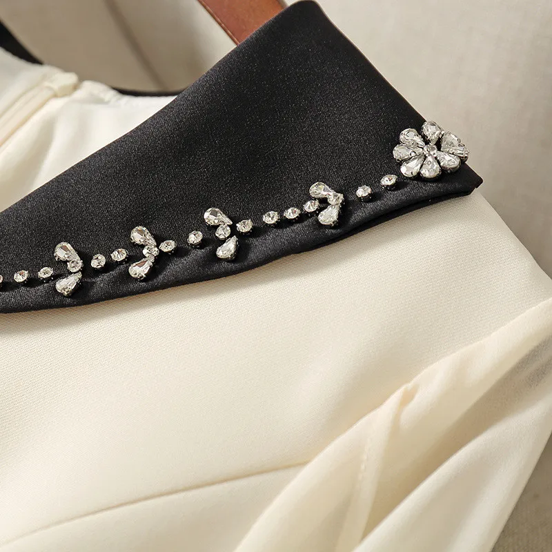 Runway Fashion Luxury Beading Color Block Dress High Quality Spring Woman Clothes Elegant Designer Party Robe Femme Vestidos
Runway Fashion Luxury Beading Color Block Dress High Quality Spring Woman Clothes Elegant Designer Party Robe Femme Vestidos