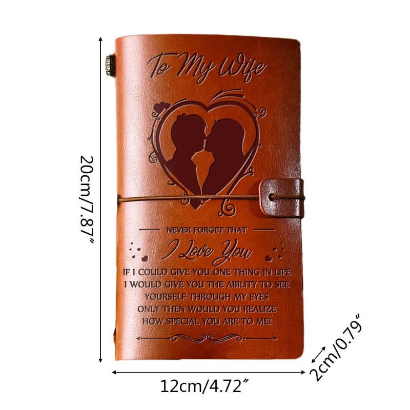 Elegant Handcrafted Diary Notebook Engraved Leather Journal Message Note Book to My Daughter /to My Wife Handwriting Pocketbook
Elegant Handcrafted Diary Notebook Engraved Leather Journal Message Note Book to My Daughter /to My Wife Handwriting Pocketbook