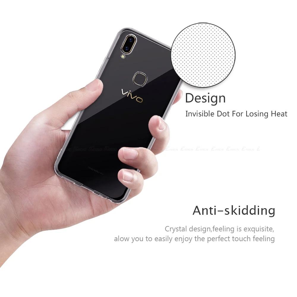 Тонкий прозрачный силиконовый чехол для Vivo T1x V21e V23e V23 V21 V20 SE V19 V17 Neo Plus V15 V11 Pro V11i S1