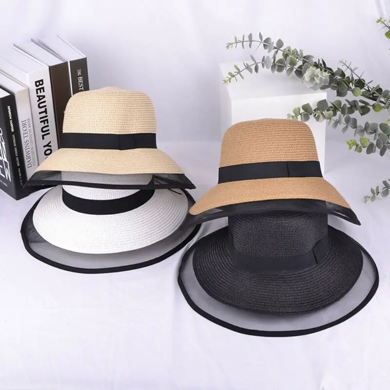 New Adult Protect Hat Foldable Ladies Women Summer Sun Beach Floppy Derby Hat Wide Brim Straw Ribbon Solid Straw 2020
New Adult Protect Hat Foldable Ladies Women Summer Sun Beach Floppy Derby Hat Wide Brim Straw Ribbon Solid Straw 2020