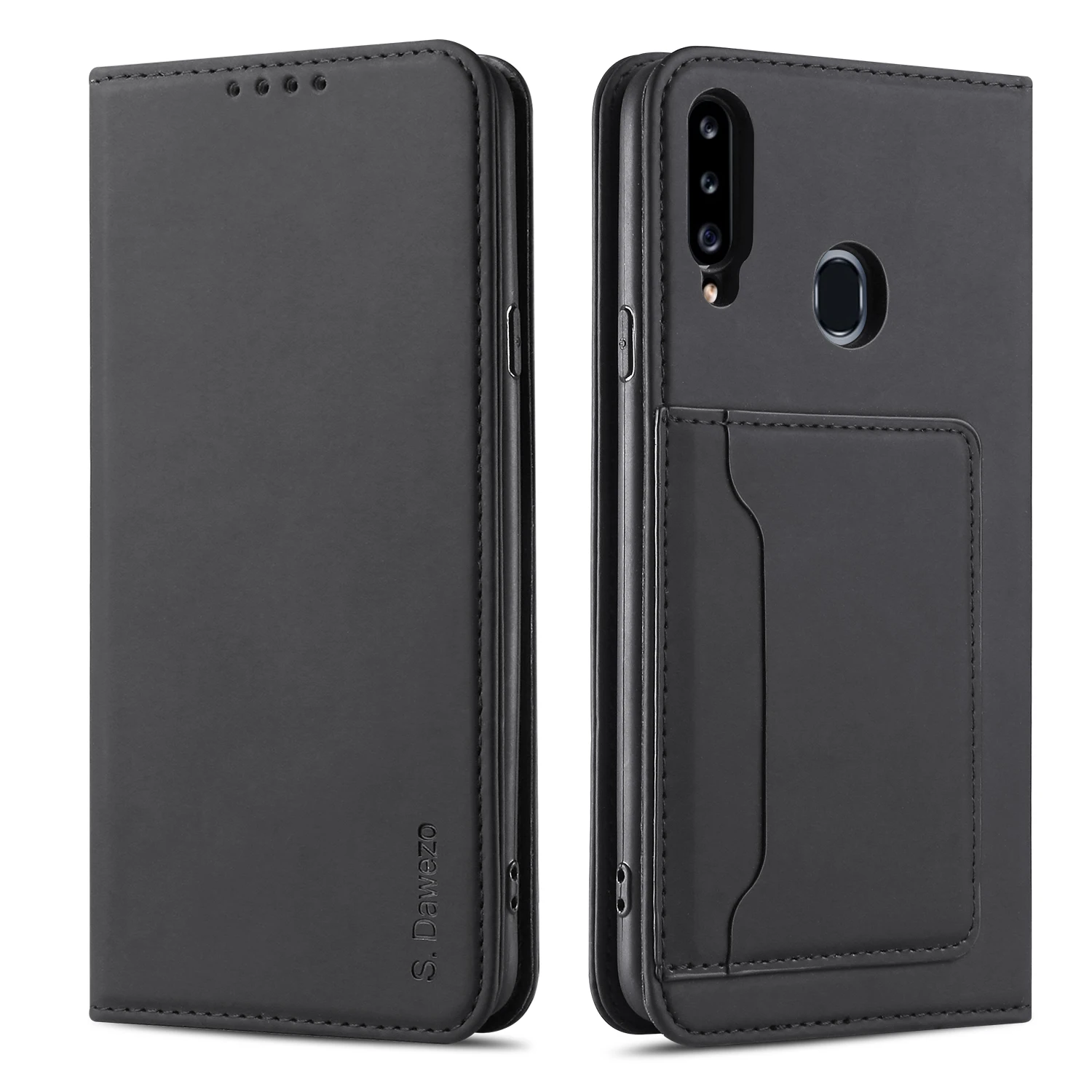 S.Dawezo Samsung Galaxy A20S Case, PU Leather Wallet Flip Case With Magnetic Closure Card Holder Kickstand Phone Cover-Black
S.Dawezo Samsung Galaxy A20S Case, PU Leather Wallet Flip Case With Magnetic Closure Card Holder Kickstand Phone Cover-Black