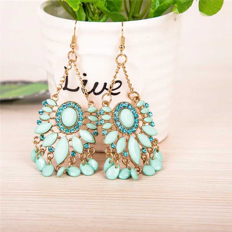 Vintage Green Flower Ethnic Earrings Women Accessories Tassels Earings Jewelry Femme Wedding Earrings Female Gifts Earings Fashi
Vintage Green Flower Ethnic Earrings Women Accessories Tassels Earings Jewelry Femme Wedding Earrings Female Gifts Earings Fashi
