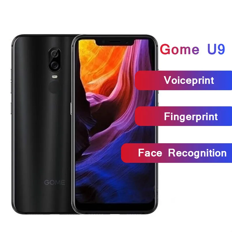 GOME U9 смартфон MTK Helio P23 6 ГБ 64 Гб Voiceprint Распознавание отпечатков пальцев лица 16 0 Мп