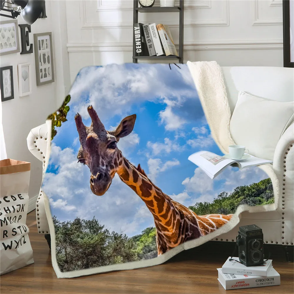 Giraffe 3D Printed Fleece blanket for Picnic Thick Fashionable Bedspread Sherpa Throw Blanket Drop Shipping
Giraffe 3D Printed Fleece blanket for Picnic Thick Fashionable Bedspread Sherpa Throw Blanket Drop Shipping