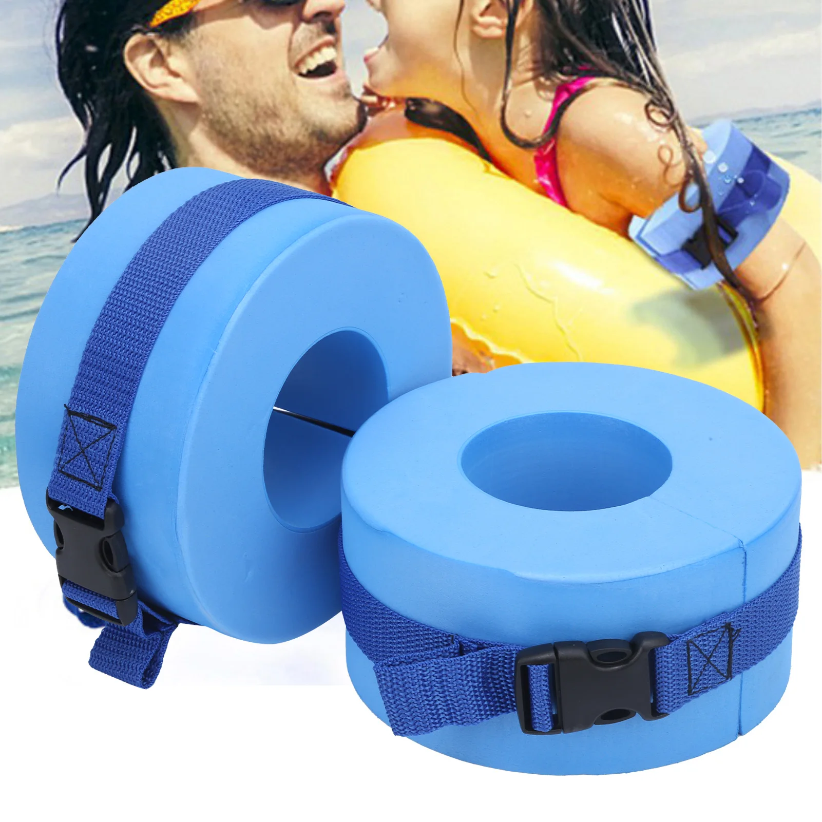 2pcs EVA Swim Cuffs Water Aerobics Float Ring Ankles Arms Belts with Quick Release Buckle Arm Bands Floating Sleeves
2pcs EVA Swim Cuffs Water Aerobics Float Ring Ankles Arms Belts with Quick Release Buckle Arm Bands Floating Sleeves