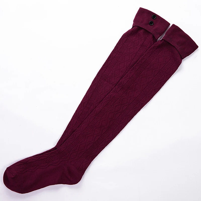 Solid Color Knitted Stocking Cute Button Socks For Students Girls Warm Thigh High Above The Knee Socks Autumn Female Stockings
Solid Color Knitted Stocking Cute Button Socks For Students Girls Warm Thigh High Above The Knee Socks Autumn Female Stockings