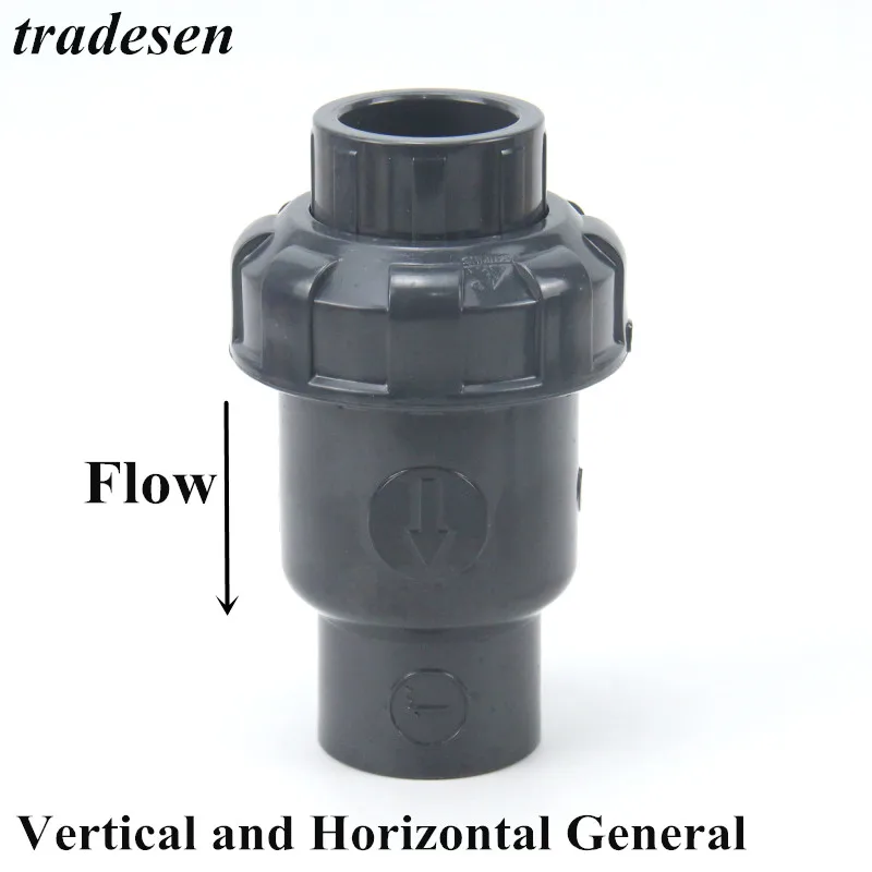 1 шт. внутренняя 20 ~ 50 мм ПВХ невозвратный клапан обратный в вертикальном и