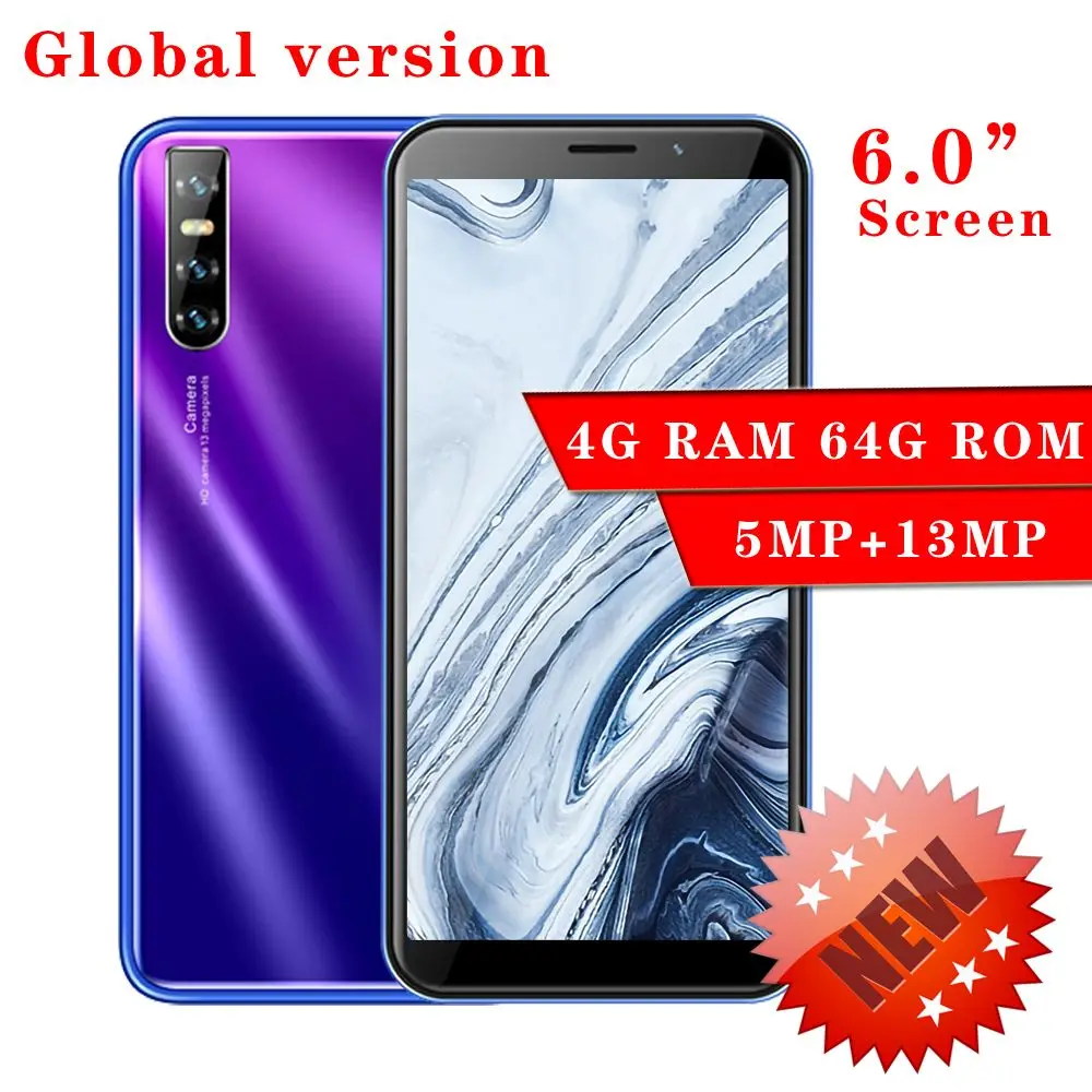 Smartphones 6.0inch A9 Android 4G RAM 64G ROM Global Version 13MP Camera CellPhones Mobile Phones WiFi Face Recognition unlocked
Smartphones 6.0inch A9 Android 4G RAM 64G ROM Global Version 13MP Camera CellPhones Mobile Phones WiFi Face Recognition unlocked