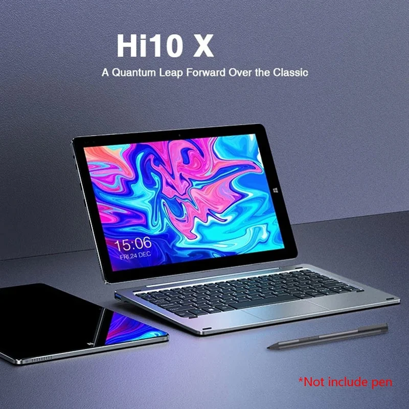 CHUWI Hi10 X Tablet+Keyboard 10.1 Inch 6G+128G N4120 Win10 1200X1920 2.4G/5G Wifi Bluetooth 5.1 5MP Camera
CHUWI Hi10 X Tablet+Keyboard 10.1 Inch 6G+128G N4120 Win10 1200X1920 2.4G/5G Wifi Bluetooth 5.1 5MP Camera