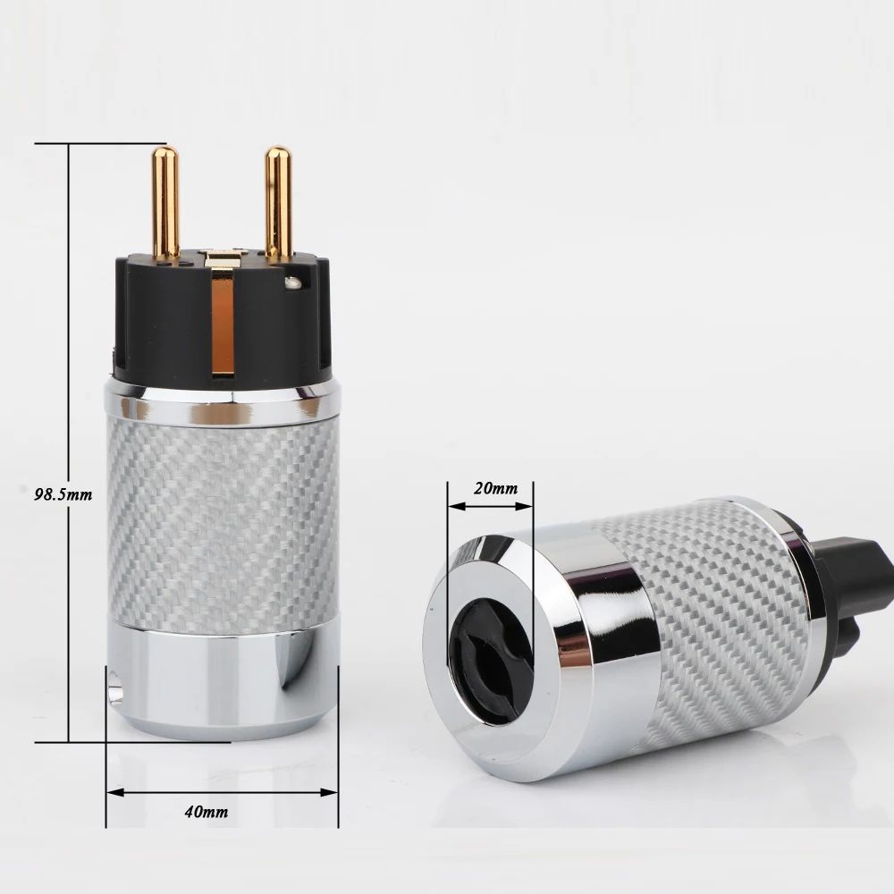 Hi-End Carbon Fiber Gold Plated With gasket European standard AC Power Plug IEC Female Plug DIY Mains Power cable Adapter
Hi-End Carbon Fiber Gold Plated With gasket European standard AC Power Plug IEC Female Plug DIY Mains Power cable Adapter