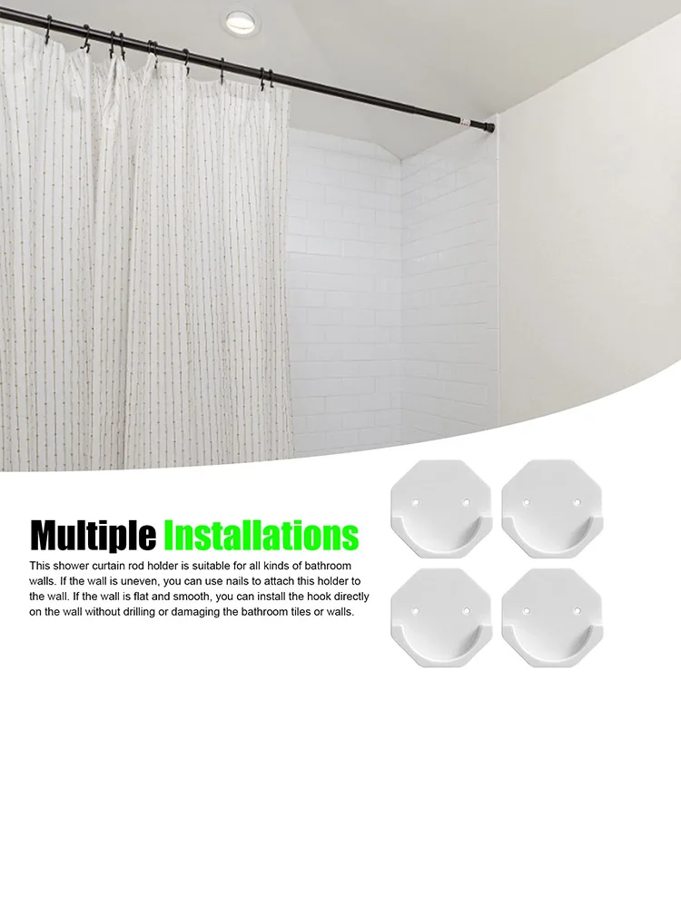 Shower Curtain Rod Holder Multipurpose Wall Mounted Non Slip Holder For Bathroom Easy Installation Dropship Bathroom Effectual
Shower Curtain Rod Holder Multipurpose Wall Mounted Non Slip Holder For Bathroom Easy Installation Dropship Bathroom Effectual