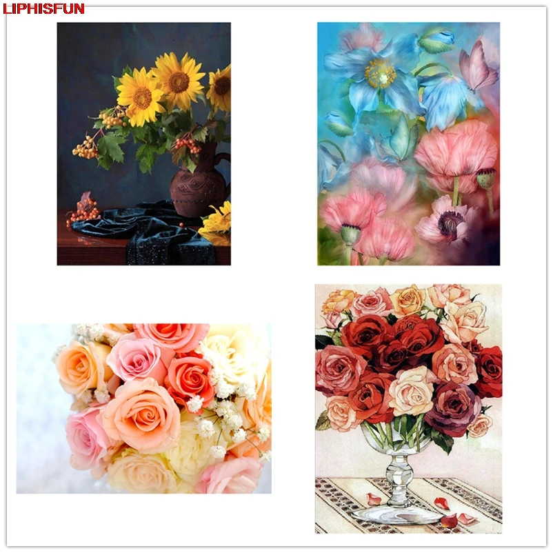 5D Full Drill DIY Diamond Painting Bouquet flowers in vase Square/round Diamond Embroidery Cross Stitch Diamond Home Decor
5D Full Drill DIY Diamond Painting Bouquet flowers in vase Square/round Diamond Embroidery Cross Stitch Diamond Home Decor