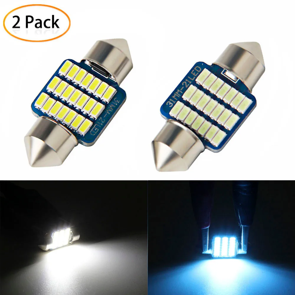 '2PCS 31 мм 3014 21SMD светодиодный автомобильный купольная гирлянда для интерьера чтение карт светильник лампы белого цвета
'2PCS 31 мм 3014 21SMD светодиодный автомобильный купольная гирлянда для интерьера чтение карт светильник лампы белого цвета