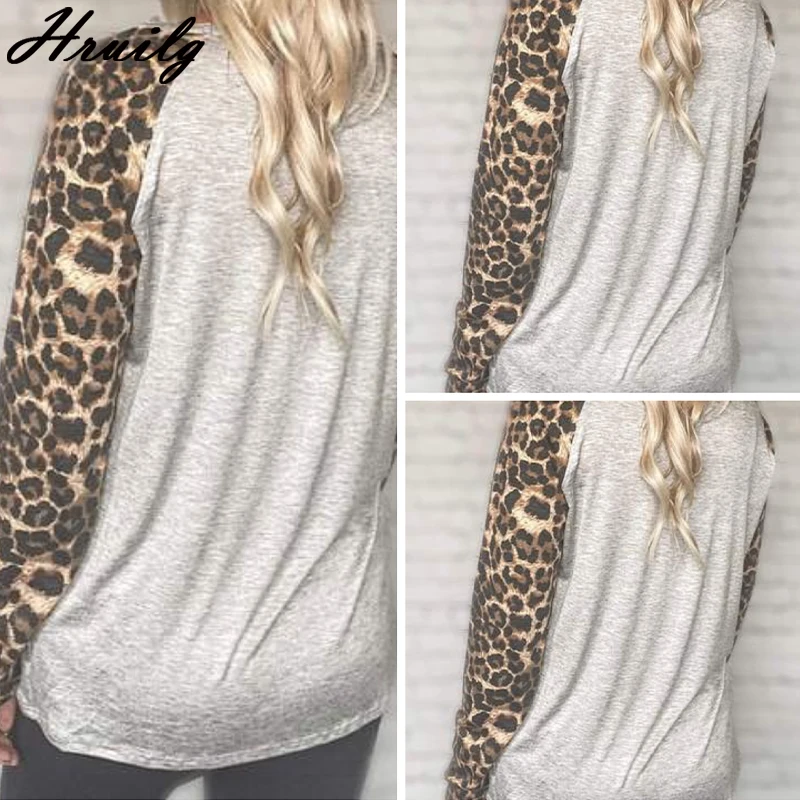 Tops for Women Long Sleeve Leopard Patchwork Casual Loose Clothing Women Blouses Fashion Home Style O Neck Mujer Camisetas
Tops for Women Long Sleeve Leopard Patchwork Casual Loose Clothing Women Blouses Fashion Home Style O Neck Mujer Camisetas