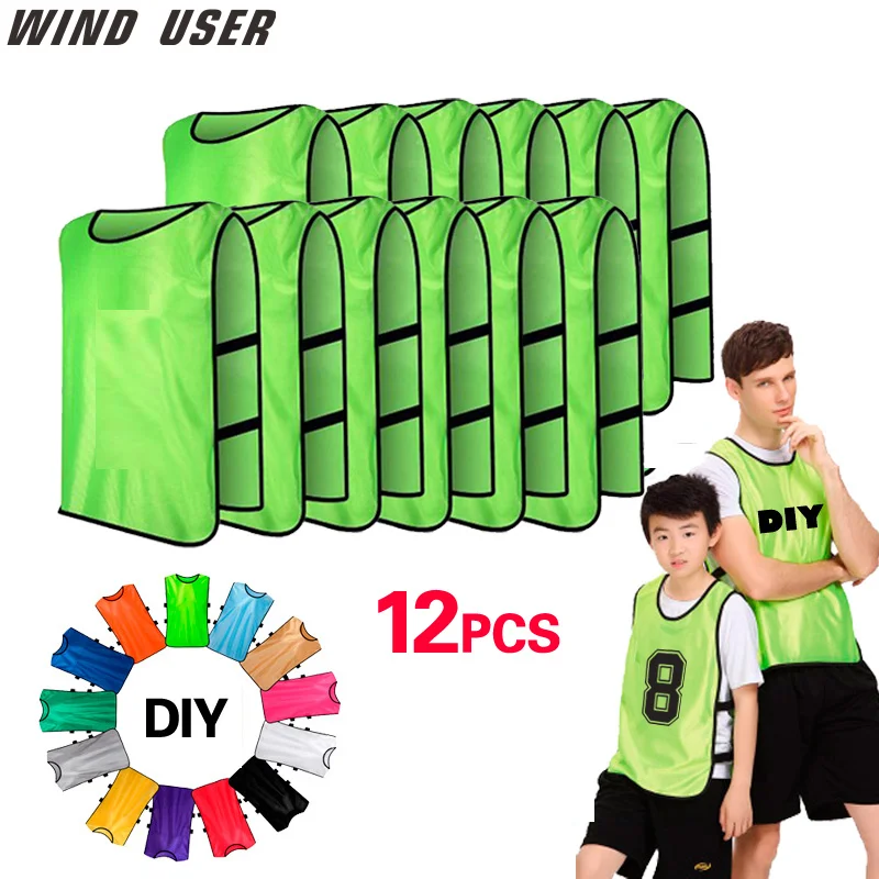 12 PCS Soccer Vest Quick Drying Football Jerseys Scrimmage Practice Sports Vest Breathable Team Training Vest
12 PCS Soccer Vest Quick Drying Football Jerseys Scrimmage Practice Sports Vest Breathable Team Training Vest