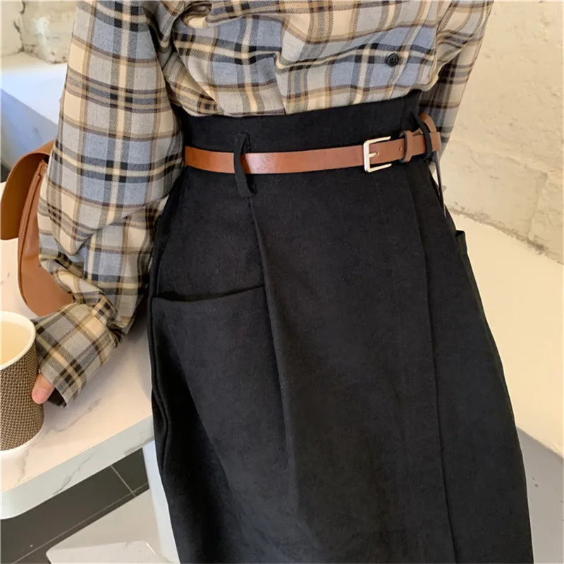 POUNGDUDU 2021 Women's Skirt For Girl Plus Size Skirt Solid Sashe Vintage Female High-Waisted Sweet All Match Office Lady Casual
POUNGDUDU 2021 Women's Skirt For Girl Plus Size Skirt Solid Sashe Vintage Female High-Waisted Sweet All Match Office Lady Casual
