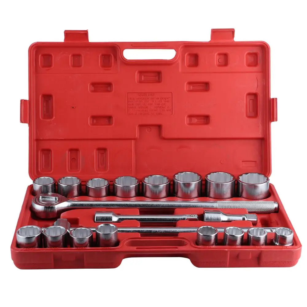 

21pcs 3/4" Standard Drive Socket Wrench Spanner Set Car Truck Repair Tools Sockets klucze nasadowe wrench Set