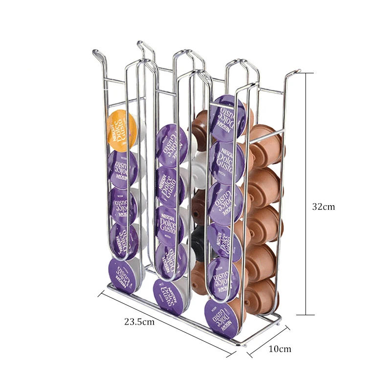 Iron Chrome Plating Stand Display Rack For Dolce Gusto Capsule Metal Coffee Pod Holder Tower Storage Capsule Organizer Tools
Iron Chrome Plating Stand Display Rack For Dolce Gusto Capsule Metal Coffee Pod Holder Tower Storage Capsule Organizer Tools