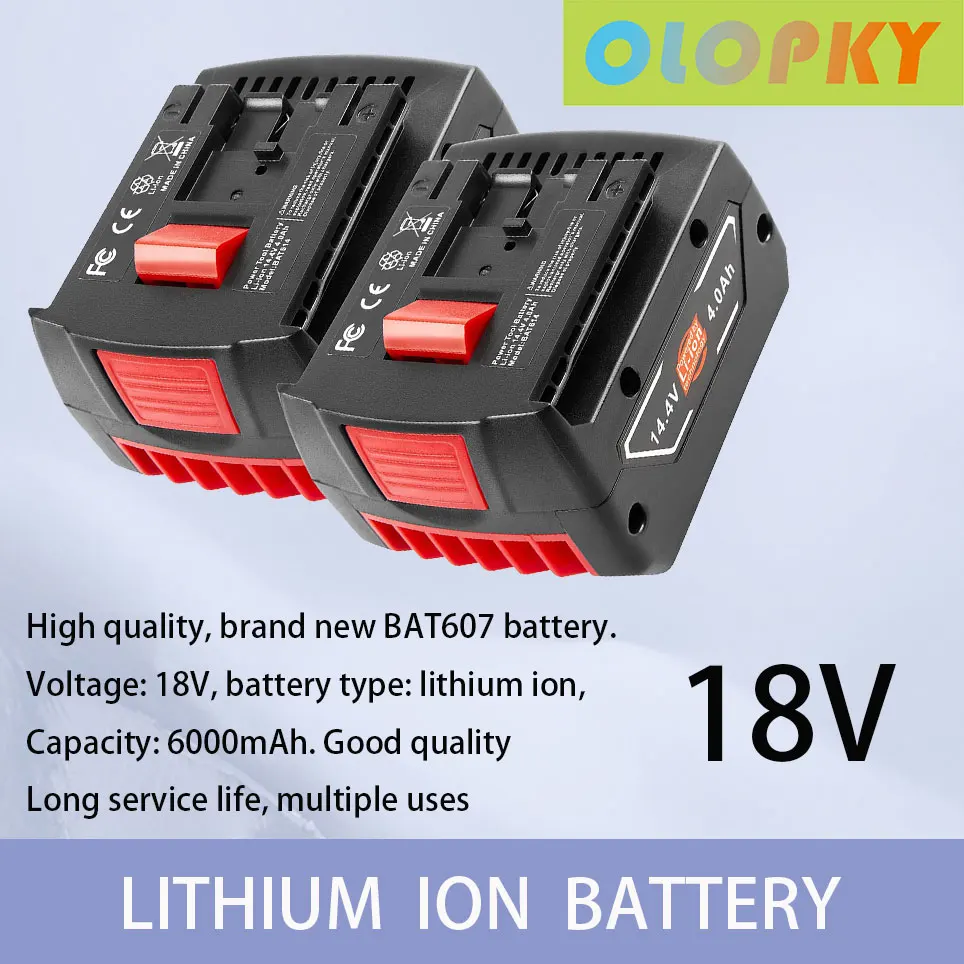Литий-ионный аккумулятор ARyee 14,4 В 6000 мАч для Bosch BAT607 BAT607G BAT614 BAT614G (2)
Литий-ионный аккумулятор ARyee 14,4 В 6000 мАч для Bosch BAT607 BAT607G BAT614 BAT614G (2)
