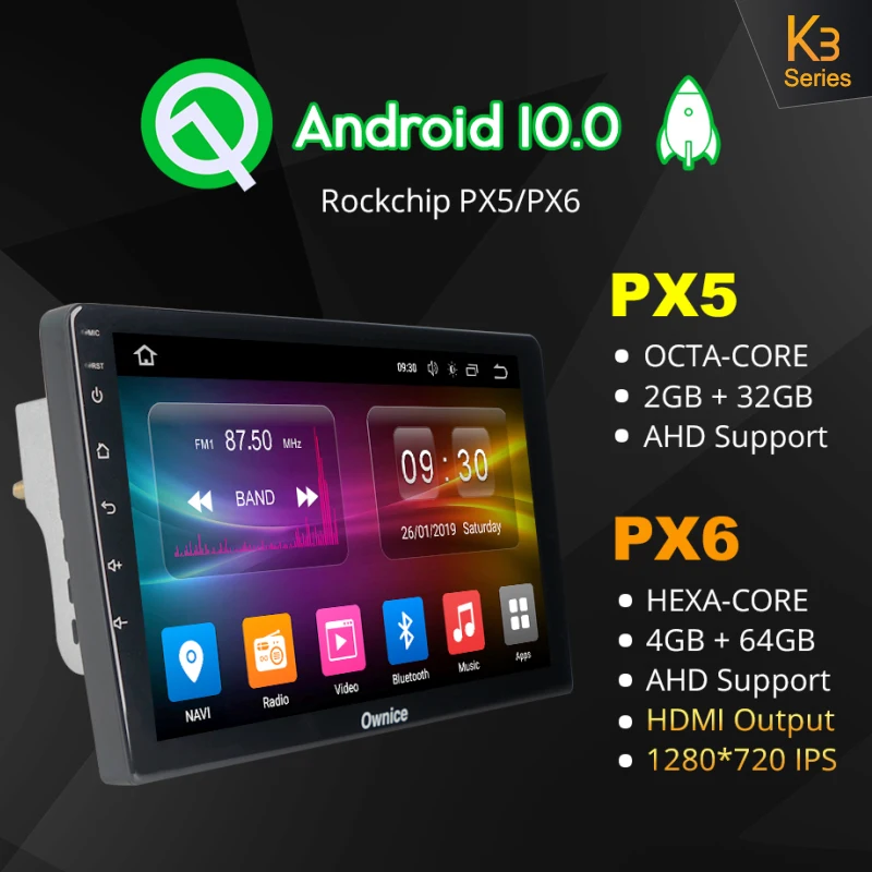 Автомобильный оптический DVD-плеер Ownice Android 10 0 6 ГБ ОЗУ 128 Гб ПЗУ ПК для Hyundai Elantra 4 HD
