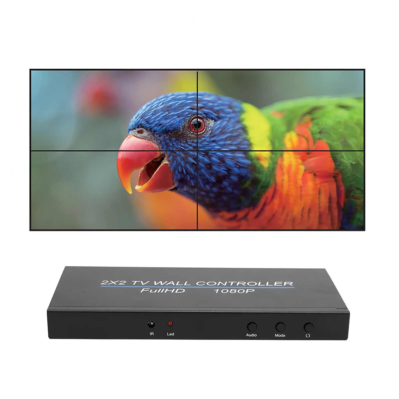 2x2Video Wall Controller Use High Definition Multimedia Interface Imaging Splitting Art Video Wall Processor TV Splicing Splicer
2x2Video Wall Controller Use High Definition Multimedia Interface Imaging Splitting Art Video Wall Processor TV Splicing Splicer