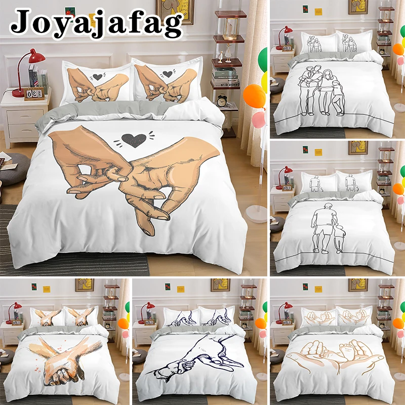 Sweet Love Painting Bedding Set Soft Fabric King Queen Size Duvet Cover With Pillowcase 2/3pcs Bedclothes Home Textile Drop Ship
Sweet Love Painting Bedding Set Soft Fabric King Queen Size Duvet Cover With Pillowcase 2/3pcs Bedclothes Home Textile Drop Ship