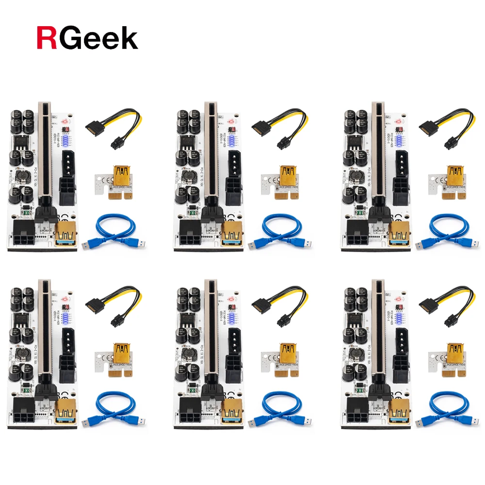 RGEEK 100pcs 010S PCI-E Riser Card 010 010X 009S USB 3.0 Cable PCI Express 1X to 16X Extender PCIe Adapter for GPU Graphics Card
RGEEK 100pcs 010S PCI-E Riser Card 010 010X 009S USB 3.0 Cable PCI Express 1X to 16X Extender PCIe Adapter for GPU Graphics Card