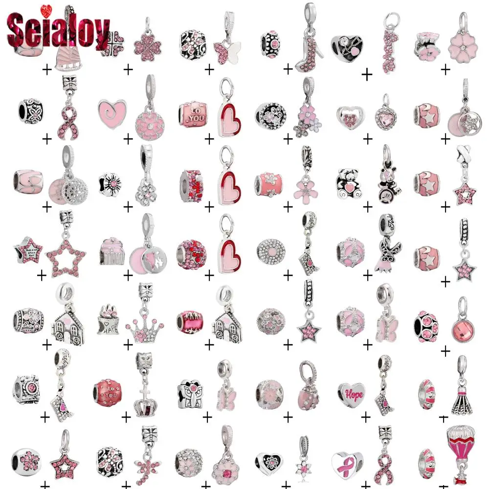 Seialoy 2pcs/lot Pink Heart Beads Star Charm Fit Diy Bead Bracelets Flower Butterfly Pendant Handmade Jewelry Making Accessory
Seialoy 2pcs/lot Pink Heart Beads Star Charm Fit Diy Bead Bracelets Flower Butterfly Pendant Handmade Jewelry Making Accessory