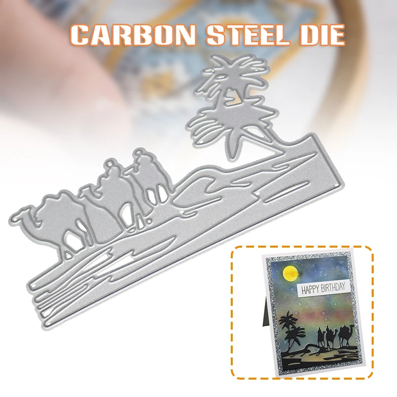Hot Sale Camel/Desert/Oasis Cutting Dies for DIY Story Scene Carbon Steel Cutting Stencil Embossing Tool for Cloth Paper Craft
Hot Sale Camel/Desert/Oasis Cutting Dies for DIY Story Scene Carbon Steel Cutting Stencil Embossing Tool for Cloth Paper Craft