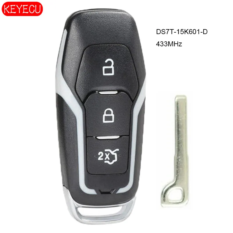 

KEYECU Smart Remote Car Key ASK 433MHz HITAG PRO Chip for Ford Mondeo Edge S-Max Galaxy 2014 2015 2017 2018 FCC: DS7T-15K601-D