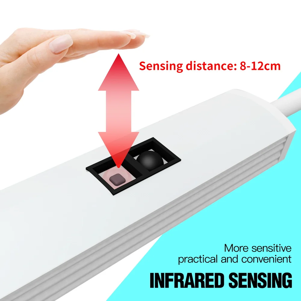 Smart Switch 254nm Ultraviolet Light LED Germicidal UV Hand Sweep Sensing Disinfection Lamp Tube 20/30/40/50CM Ozone | Лампы и