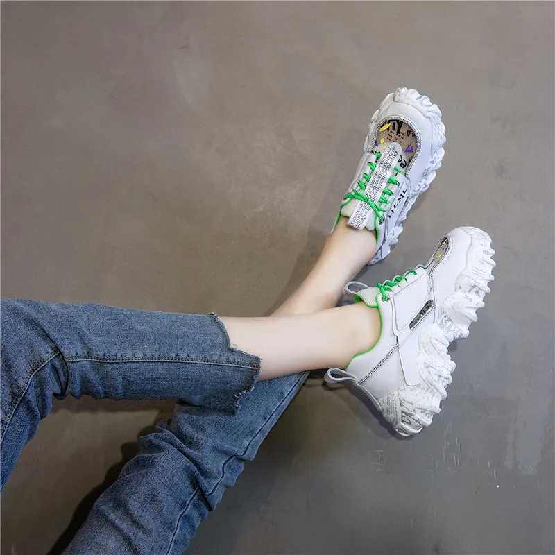 Hjwsfdcai Women Mesh Breathable Sneakers Dad Shoes Fashion Lace-Up Platform Ladies Casual Shoes Street Style Mujer Running Shoes
Hjwsfdcai Women Mesh Breathable Sneakers Dad Shoes Fashion Lace-Up Platform Ladies Casual Shoes Street Style Mujer Running Shoes