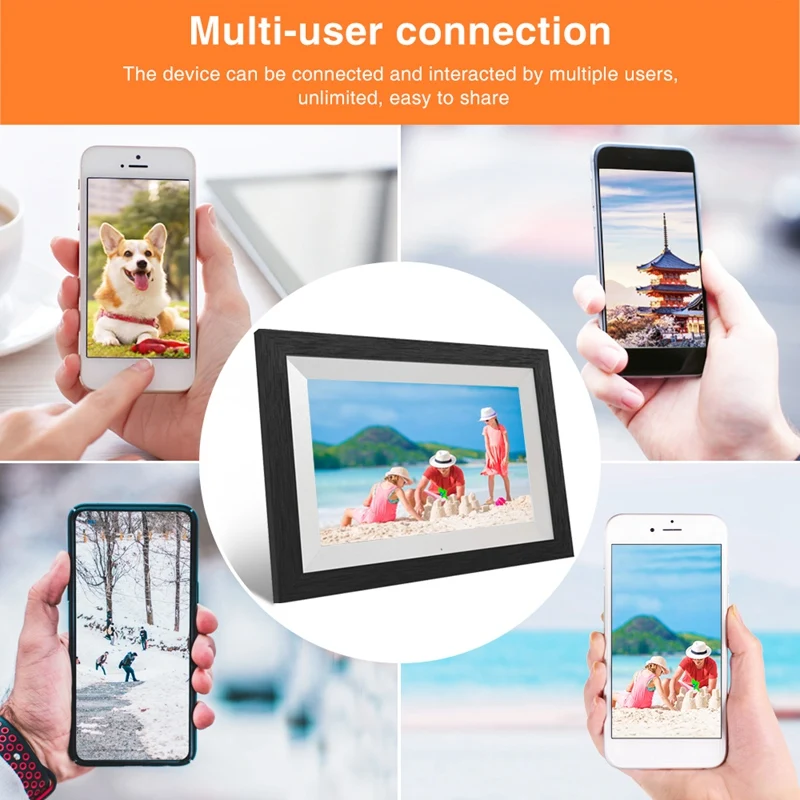WiFi 10.1 Inch Digital Picture Frame with 800X1280 HD Press Screen Display,Share Photos From Frameo APP Control
WiFi 10.1 Inch Digital Picture Frame with 800X1280 HD Press Screen Display,Share Photos From Frameo APP Control
