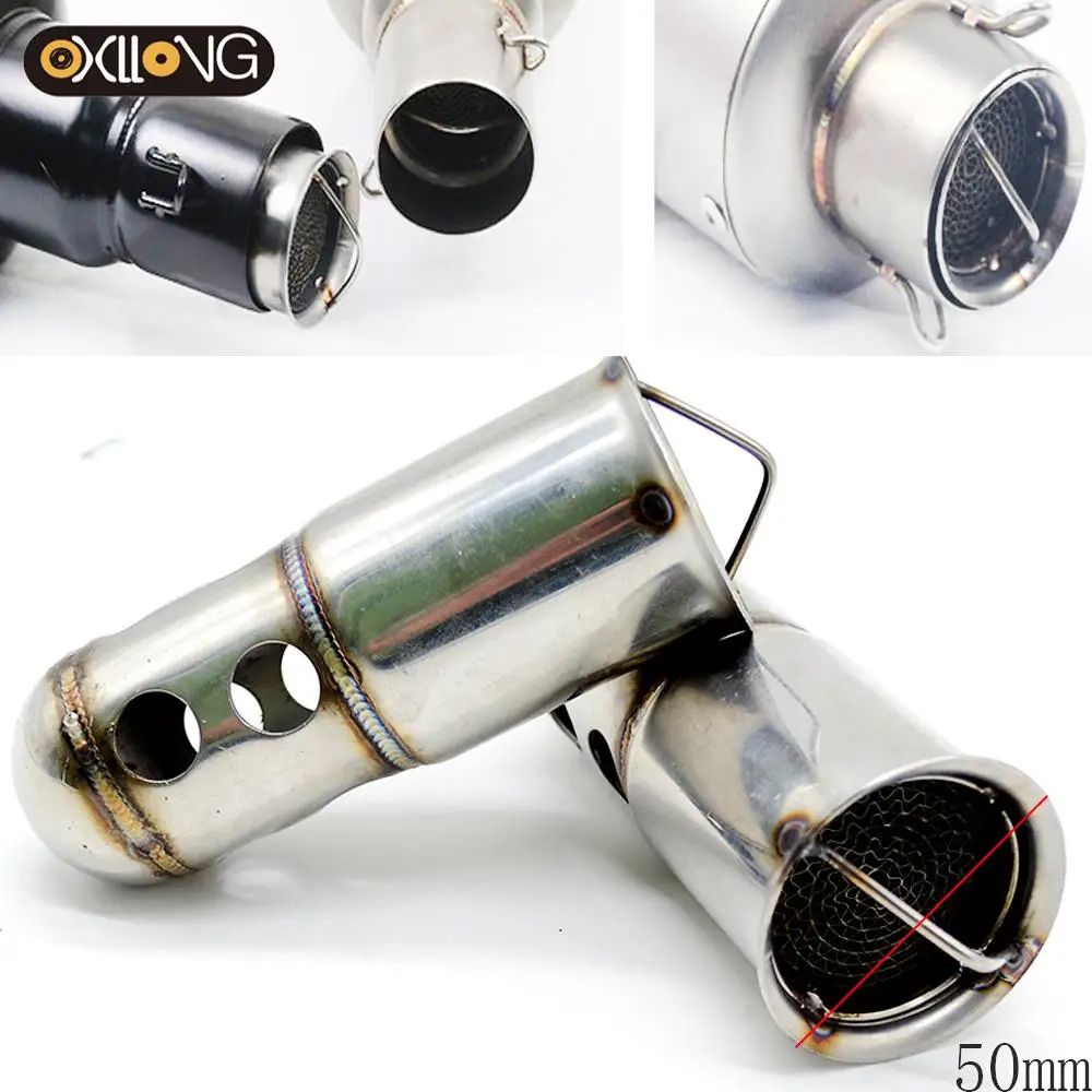 50.8mm Motorbike Universal Front Catalyst DB Killer Removable Silencer Noise Sound Eliminator for Motorcycle Exhaust Muffler
50.8mm Motorbike Universal Front Catalyst DB Killer Removable Silencer Noise Sound Eliminator for Motorcycle Exhaust Muffler