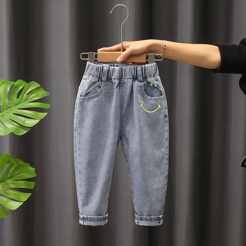 Kids Boys Jeans Pants Spring and Autumn Soft Children Baby Elastic Waist Cartoon Cotton Denim Pants for Boys Girls Jeans 2-6T
Kids Boys Jeans Pants Spring and Autumn Soft Children Baby Elastic Waist Cartoon Cotton Denim Pants for Boys Girls Jeans 2-6T