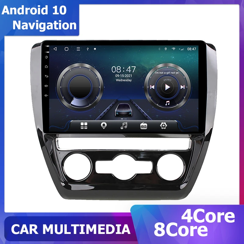 

10-дюймовый GPS-навигатор, автомобильное радио для VW Sagitar Jetta Bora 2012-2015 DSP СБ Navi 6 + 128G 1280*720 carplay 2Din 8-ядерный Android 11