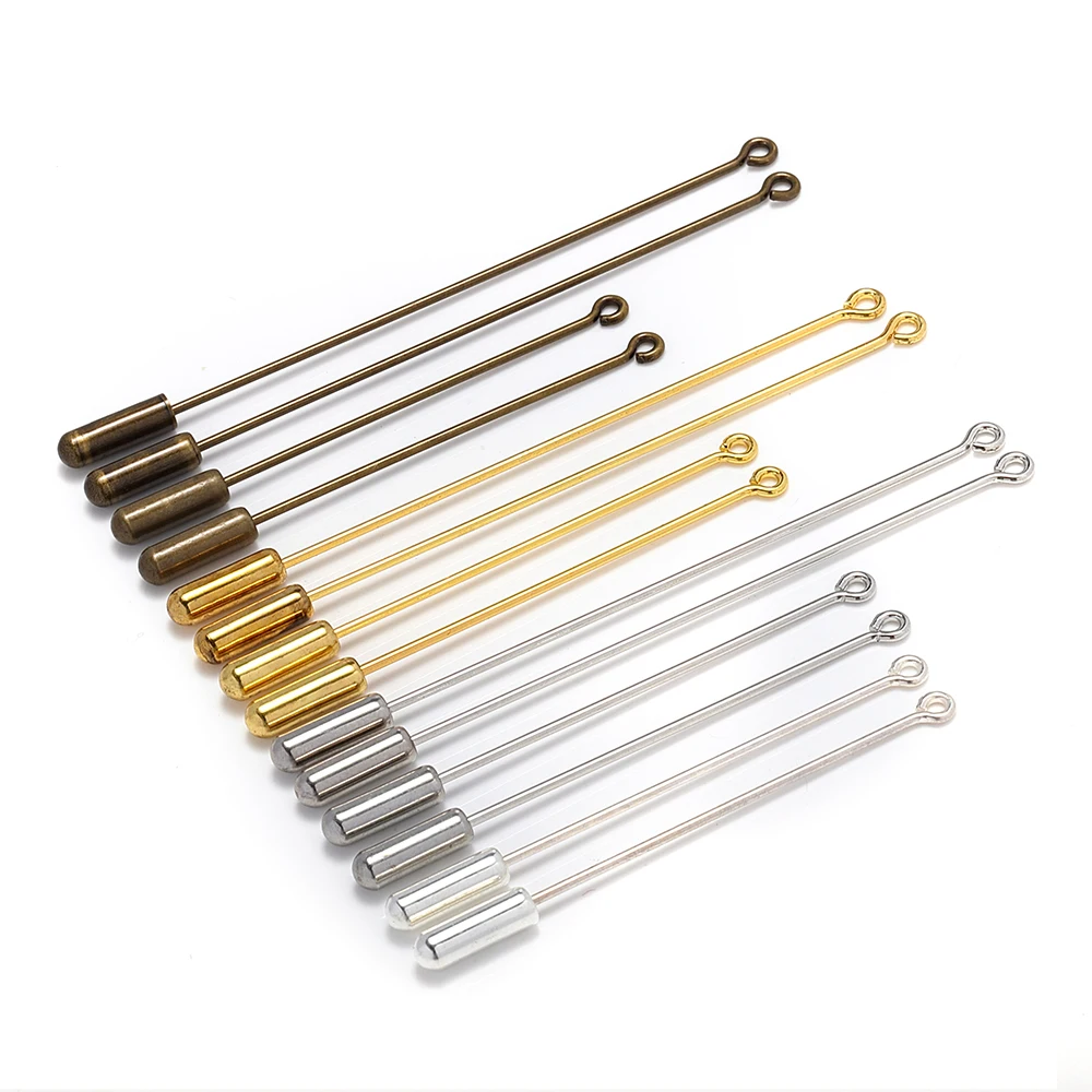 20pcs 50/70mm Safety Pins Clip Gold Silver Bronze Plated Loop Eye Brooch Pin with Stopper Cap for DIY Jewelry Making Brooches
20pcs 50/70mm Safety Pins Clip Gold Silver Bronze Plated Loop Eye Brooch Pin with Stopper Cap for DIY Jewelry Making Brooches