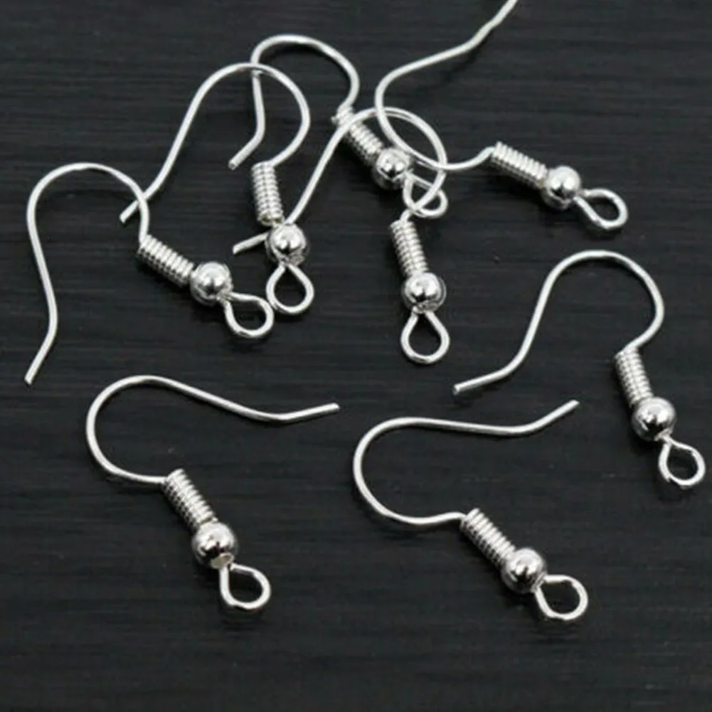 Ear Wire Fish Hook Earring Hooks Bead & Spring 18mm Findings 100 X Silver Plated Earring Making Plated Earring Hooks Hook Decor
Ear Wire Fish Hook Earring Hooks Bead & Spring 18mm Findings 100 X Silver Plated Earring Making Plated Earring Hooks Hook Decor