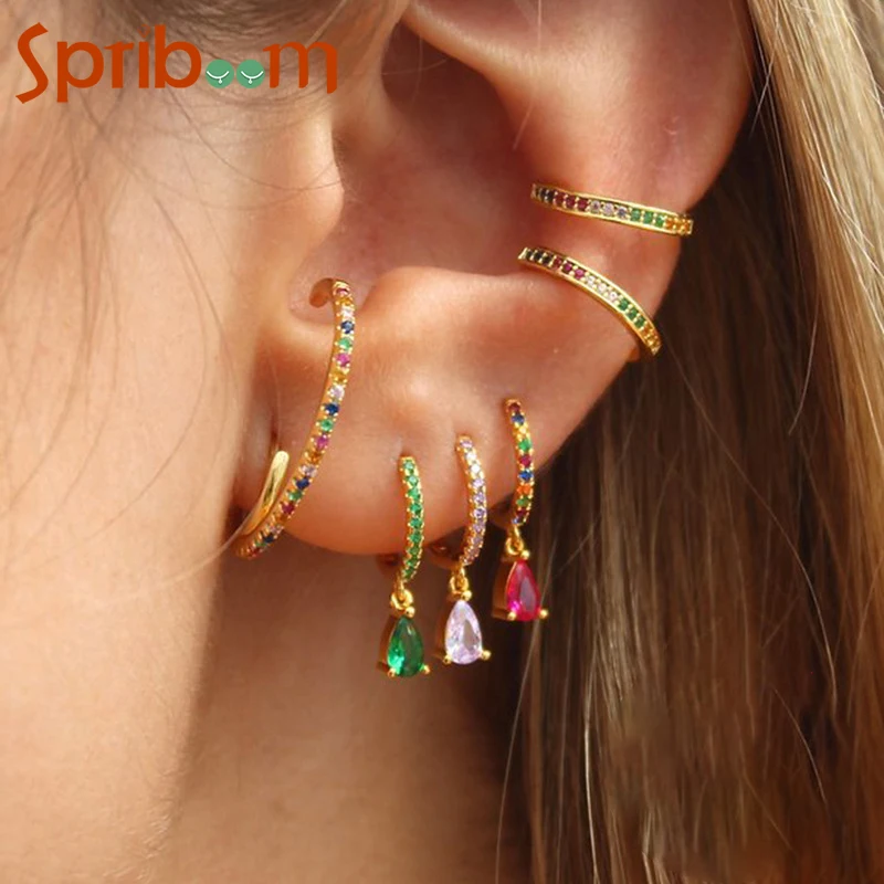 925 Silver Hoop Earrings for Women Colorful Zircon Hanging Earring Fashion French Ear Buckle Hoops Party Aesthetic Jewelry Gifts
925 Silver Hoop Earrings for Women Colorful Zircon Hanging Earring Fashion French Ear Buckle Hoops Party Aesthetic Jewelry Gifts