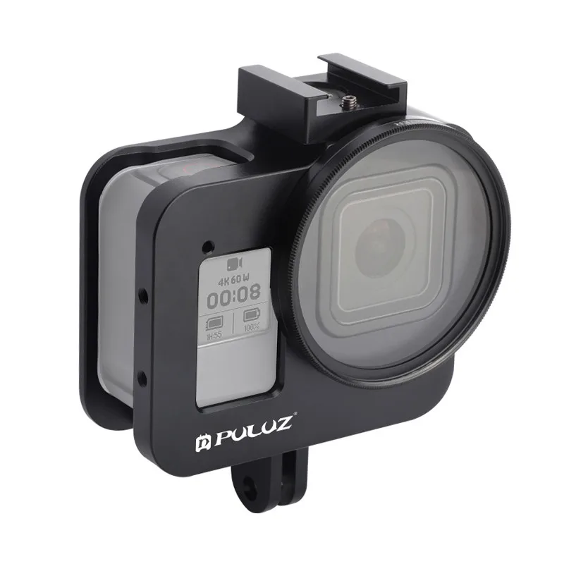 Housing Shell Protective Cage Case with 52mm UV Lens Pro CNC Aluminum Alloy Cage Cover for GoPro HERO8 Black
Housing Shell Protective Cage Case with 52mm UV Lens Pro CNC Aluminum Alloy Cage Cover for GoPro HERO8 Black
