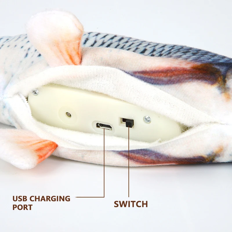 Pet Soft Electronic Fish Shape Cat Toy Electric USB Charging Simulation Fish Toys Funny Cat Chewing Playing Supplies Dropshiping
Pet Soft Electronic Fish Shape Cat Toy Electric USB Charging Simulation Fish Toys Funny Cat Chewing Playing Supplies Dropshiping