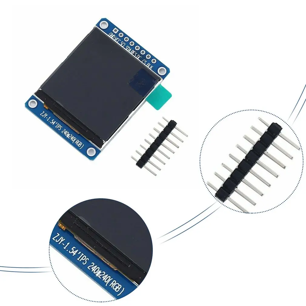 1.54 Inch 240*240 Full Color Screen LCD Digital Display Module SPI Serial Port Module TFT Color Screen St7789 Drive
1.54 Inch 240*240 Full Color Screen LCD Digital Display Module SPI Serial Port Module TFT Color Screen St7789 Drive