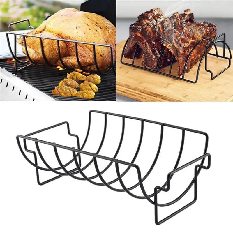 Non-Stick Metal Wire Stand BBQ Grill Steak Holder Roasting Rib Rack Kitchen Utensils Travel Camping Barbecue Tool Accessories
Non-Stick Metal Wire Stand BBQ Grill Steak Holder Roasting Rib Rack Kitchen Utensils Travel Camping Barbecue Tool Accessories