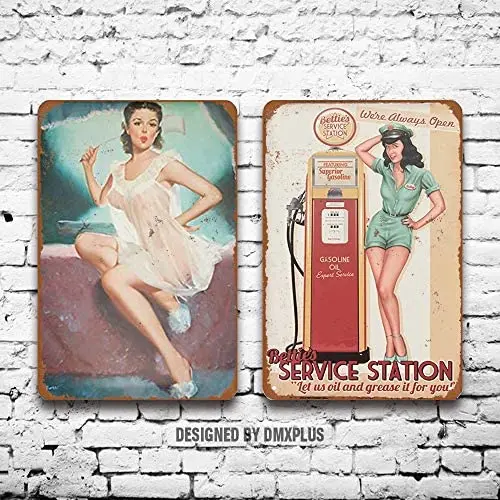 Металлический знак (набор из 2) газ Онлайн Масло пикантный Pinup Girl винтажный внешний вид настенное украшение домашний декор табличка
Металлический знак (набор из 2) газ Онлайн Масло пикантный Pinup Girl винтажный внешний вид настенное украшение домашний декор табличка